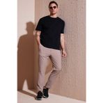 Buratti Streç Regular Fit Normal Bel Düz Paça Jogger Erkek Pantolon CF25617801 BEJ