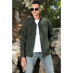 Buratti Su İtici Slim Fit Dik Yaka Softshell İnce Mont Erkek MONT 649003 - Haki