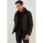 Buratti Suya ve Rüzgara Dayanıklı Kapüşonlu Softshell Mont Erkek MONT 5855045 - Haki