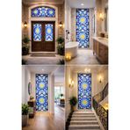 burawall şeffaf vitray desen yapışkanlı cam folyo 90cmx 2 metre