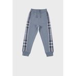 BURBERRY Çocuk Jogger Pantolon, Pamuklu, Mavi, 10 Yaş