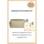 BURBERRY Weekend For Women EDP 100 ml + Weekend For Women EDP 30 ml & Çanta Hediye - Kadın Parfüm Set