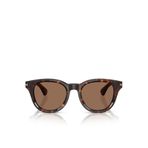 BURBERRY Yuvarlak Metal Güneş Gözlüğü, BE 4439 51 300273, Kahverengi, Erkek