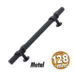 Burç Kulp Mobilya Mutfak Dolabı Çekmece Dolap Kulpları Kapak Kulpu Kulbu Siyah 128 Mm-12.8 Cm Metal