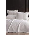 Burçak 3 Parça Çift Kişilik Pike Takımı 240X260 Krem - Çİft Kişilik
