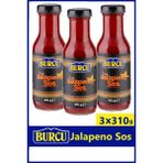 Burcu Jalapeno Sos Cam Kavanoz 310 gr x 3 Adet