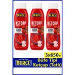 Burcu Ketçap Tatlı Büfe Tipi 650 gr x 3 Adet