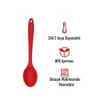 Burcummm Silikon Uzun Karıştırma Kaşığı Kırmızı