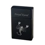 Burcunuza Özel Rezistanslı Metal Siyah Çakmak