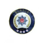 Burdur Polis Kol Arması 3D Plastik Tpu, Yeni Tip, Cırtlı, Standart Ölçü, 1.Sınıf Kalite