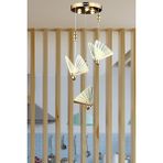Burenze Elegance Modern Kelebek Tasarım Üçlü Sarkıt LED Avize Rose Gold Ledli Avize - 3