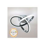 Burenze Modern 3 Renk Işık Boomerang Plafonyer Tavan Led Avize Krom