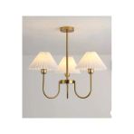 Burenze Modern Diana Tasarım Umbrella Sarkıt Avize 3 Kollu Eskitme Gold Sarı