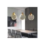 Burenze Modern Luxury Sarkıt Üçlü Dikdörtgen Sıralı Kristal Camlı Led Avize Gold Sarı