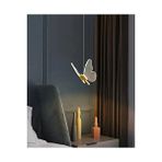 Burenze Modern Sarkıt Tekli Led Avize Kelebek Avize Butterfly Gold Sarı