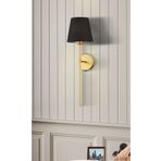 burenze Modern Tasarım 1 Adet Eskitme Gold Aplik Siyah Abajur Elektrikli Çalışan