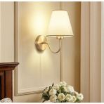 Burenze Modern Tasarım Pilli Aplik Gold Sarı Ledli Tak Çalıştır Krem Şapkalı Led Aplik Harika Görsel