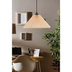 Burenze Modern Tasarım Umbrella Tekli Sarkıt Avize Krem Kumaş Abajur Salon Oturma Odası Mutfak Avizesi