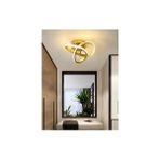 Burenze Modern Tavana Sıfır LED Avize Boomerang Ledli Avize Eskitme Gold - Eskitme - Gold