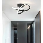 Burenze Modern Tavana Sıfır LED Avize Boomerang Ledli Avize Siyah