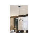 Burenze Modern Tekli Sarkıt Power LED Avize Concept Ürün Krom Beyaz Işık BURENZE151 - Gümüş