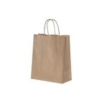 Burgu Saplı Kağıt Poşet Çanta 25x12x31 cm (10 Adet)