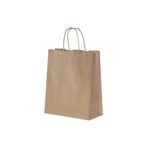 Burgu Saplı Kağıt Poşet Çanta 25x12x31 cm (50 Adet)