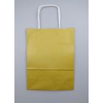Burgu Saplı Karton Kraft Çanta 5'li - Gold - 18 x 8 x 24 cm