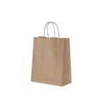 Burgu Saplı Kraft Kağıt Çanta 25x12x31 cm - 25 Adet