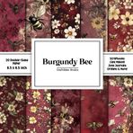 Burgundy Bee Scrapbook Paper: Decorative Double-Sided Craft Papers For Junk Journals, Wrapping & Mixed Media, Card Making And More