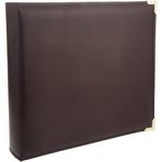 (Burgundy Oxford) - Pioneer 30cm by 30cm 3-Ring Sewn Oxford Scrapbook Binder, Burgundy