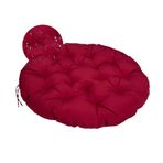 BurgundyChair Yastık Kılıfı Yuvarlak Dış Mekan/İç Mekan Koltuk Minderi, Bahçe, Balkon, Oturma Odası için, 100 x 100 cm, Ev ve Veranda için Şık Konfor