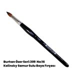 Burhan Özer 309 16 Kolinsky Samur Sulu Boya Fırçası