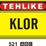 Buris Klor Uyarı Levhası