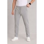 Bürke Erkek Gri Beli Lastikli Bağcıklı Duble Paça Jogger Pantolon