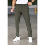 Bürke Erkek Haki Renk Italyan Kesim Slimfit Kumaş Pantolon - 31