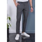 Bürke Erkek Okul Grisi Italyan Kesim Slimfit Kumaş Pantolon - 32 - Koyu Gri