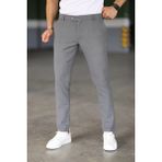 Bürke Erkek Okul Grisi Renk Italyan Kesim Slimfit Kumaş Pantolon - 31