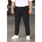 Bürke Erkek Siyah Renk Kaliteli Battal Büyük Beden Kumaş Pantolon (100-135 kg battal beden 40-42-44)