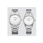 Burker Adam & Eve Silver White Cift Kol Saati