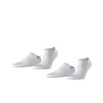 Burlington Everyday erkek spor ayakkabısı 2'li paket, pamuk karışımı, 2 çift, çeşitli Renkler, Beden 40-46 - Ayak sırtında file yapılı zarif, modaya uygun çorap Beyaz 40-46