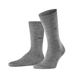 Burlington Leeds erkek çorabı, işlenmemiş yün karışımı Gri 40-46