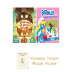 Burnunun Ucundaki Cesaret + Şirinler İle Hikâyeli Boyama Kitabı - Şirine + Yaramaz Tavşan Masalı