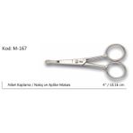 Büro Ev Hobi Atölyesi için 10,2CM Kıvrık Küt Uçlu Aplike Nakış Makası