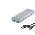 Büro Ev Ofis Bilgisayarı için Gri RTL9210B TypeC 3.1 Usb3 NVME NGFF M2 CHIP SSD Kutusu