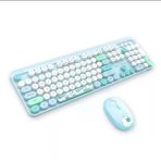 Büro Ev Ofis Bilgisayarı İçin Hbear Mavi Trend Klavye Mouse Set