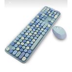 Büro Ev Ofis Bilgisayarı için Mavi Stil Klavye Mouse Set