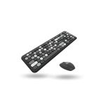 Büro Ev Ofis Bilgisayarı için Sevimli Siyah Klavye Mouse Seti