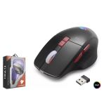 Büro Ev Ofis Bilgisayarı için Siyah Kablosuz Şarjlı 1600DPI Sessiz RGB Gaming Mouse