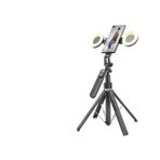 Büro Ev Ofis Cep Telefonu için 180CM Siyah Kumandalı Led BluetoothTripod Selfie Çubuğu Seti